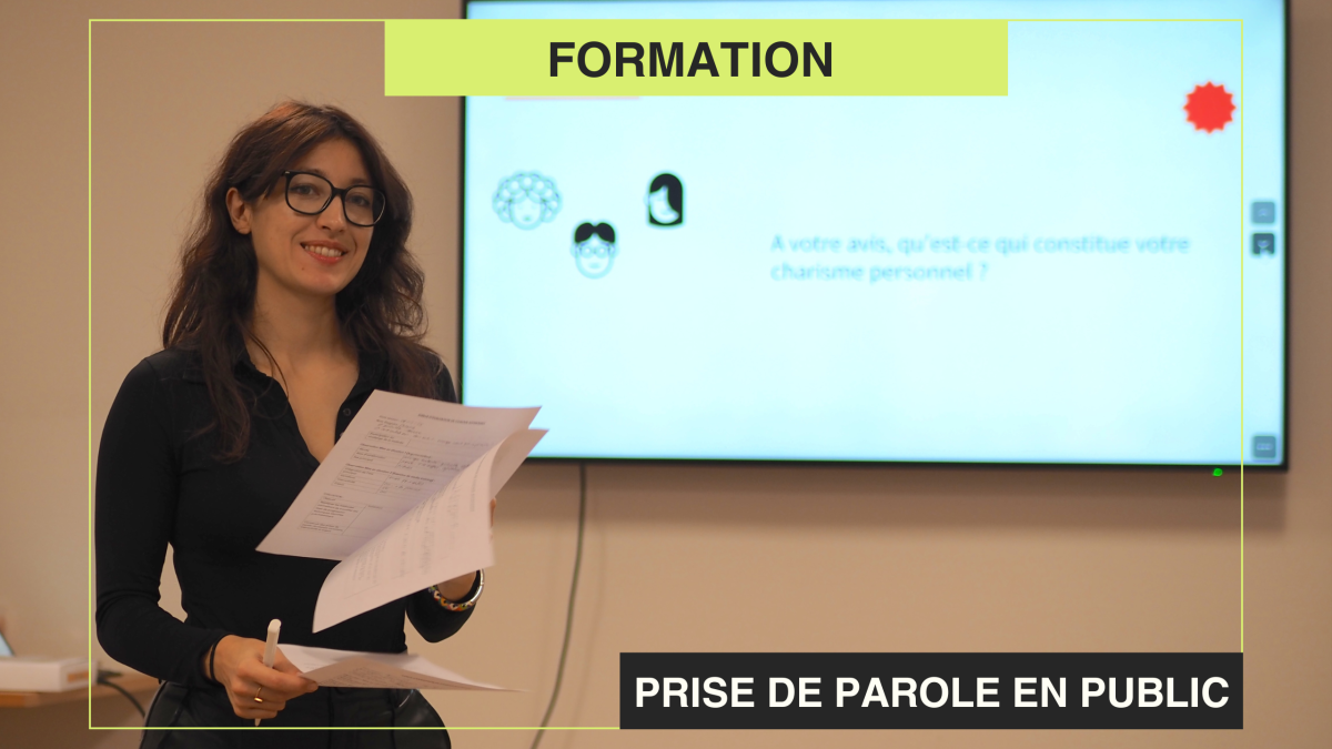 Formation : prise de parole en public